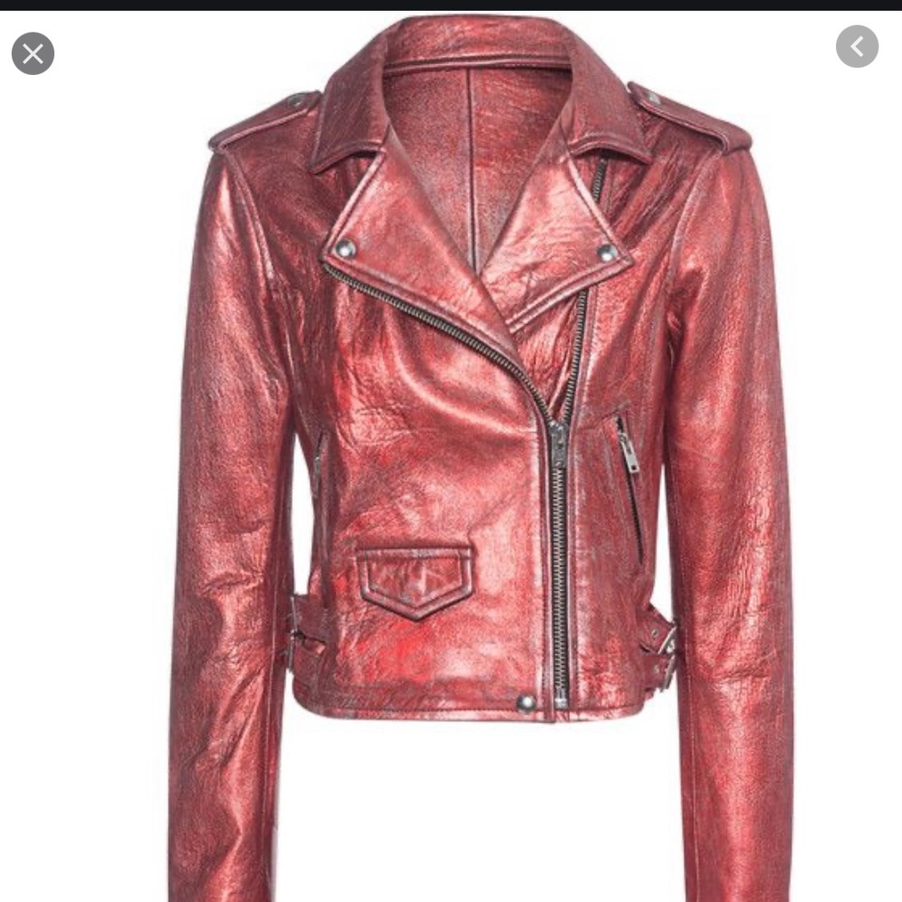 Iro axell leather moto jacket